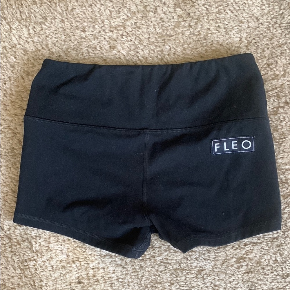 Fleo Black Athletic Shorts